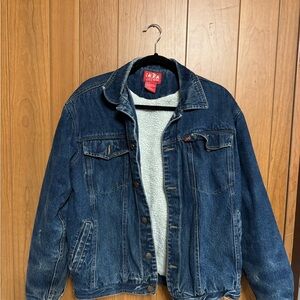 Vintage Sherpa Denim Jacket